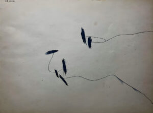 <b>Somnath Hore </b><br> Untitled <br> Pen on Paper <br> 11 x 8.5 Inches <br> 1966