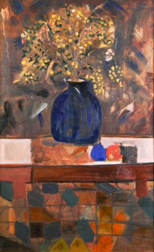 <b>Mona Bendre </b><br>Untitled <br>Oil on Canvas <br> 39 x 24 Inches<br>Unknown