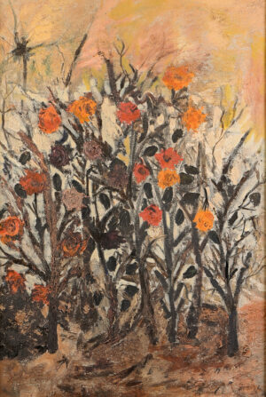 <b>Mona Bendre </b><br> Untitled <br>Oil on Canvas <br> 30 x 20 Inches<br> Unknown