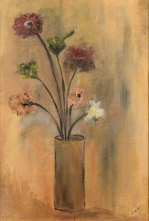 <b>Mona Bendre </b><br> Untitled <br>Oil on Canvas <br> 30 x 20 Inches<br> 1968