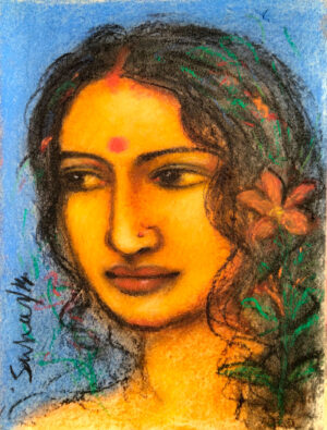 <b>Suhas Roy</b><br>Untitled<br>Mixed Media on Paper<br>14.6 x 11 Inches<br>2014