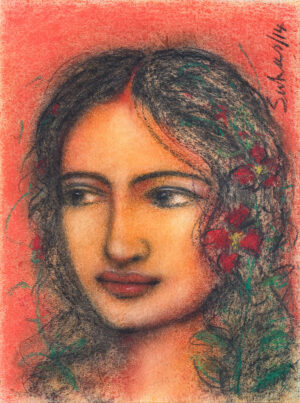 <b>Suhas Roy</b><br>Untitled<br>Mixed Media on Paper<br>14.6 x 11 Inches<br>2014