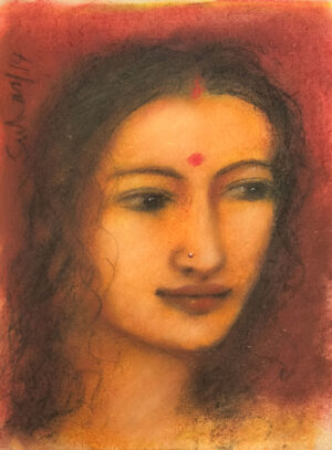 <b>Suhas Roy</b><br>Untitled<br>Mixed Media on Paper<br>15 x 11 Inches<br>2014