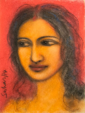 <b>Suhas Roy</b><br>Untitled<br>Mixed Media on Paper<br>14.6 x 11 Inches<br>2014