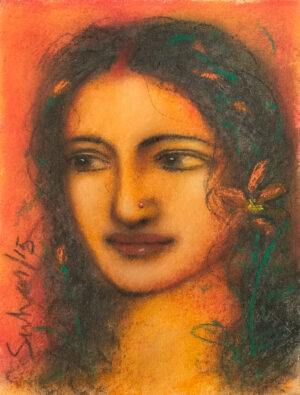 <b>Suhas Roy</b><br>Untitled<br>Mixed Media on Paper<br>15 x 11 Inches<br>2015