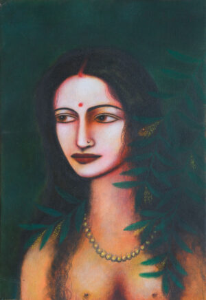 <b>Suhas Roy</b><br>Untitled<br>Mixed Media on Canvas<br>24 x 35 Inches<br>2011