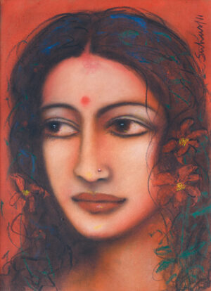 <b>Suhas Roy</b><br>Untitled<br>Mixed Media on Paper<br>13.6 x 18.6 Inches<br>2011