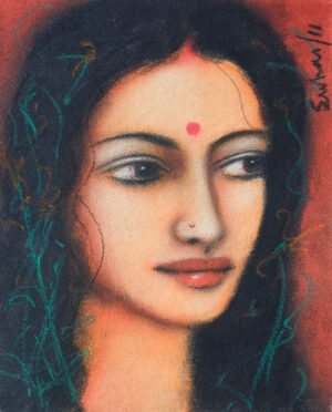 <b>Suhas Roy</b><br>Untitled<br>Mixed Media on Paper<br>11.6 x 13.6 Inches<br>2012