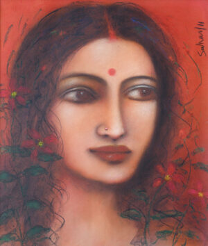 <b>Suhas Roy</b><br>Untitled<br>Mixed Media on Paper<br>16.6 x 19.6 Inches<br>2011