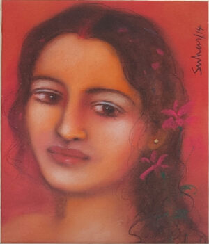 <b>Suhas Roy</b><br>Untitled<br>Mixed Media on Paper<br>8.75 x 10 Inches<br>2014