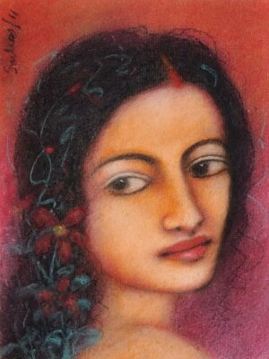 <b>Suhas Roy</b><br>Untitled<br>Mixed Media on Paper<br>16 x 12 Inches<br>2011