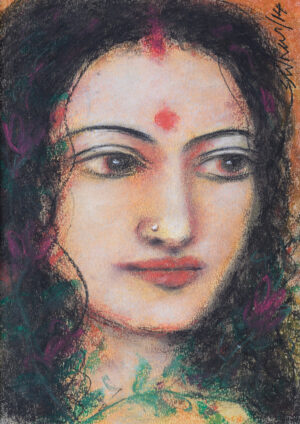 <b>Suhas Roy</b><br>Untitled<br>Mixed Media on Paper<br>8 x 11.6 Inches<br>2014