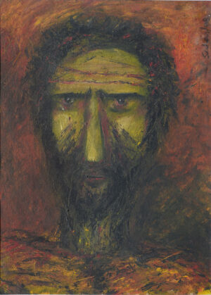<b>Suhas Roy</b><br>Untitled<br>Oil on Canvas Board<br>14 x 20 Inches<br>1998