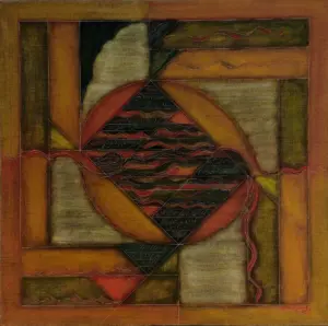 <b>Akkitham Narayanan</b><br>Untitled<br>Oil on Canvas<br>47.2 x 47.2 Inches<br>2018