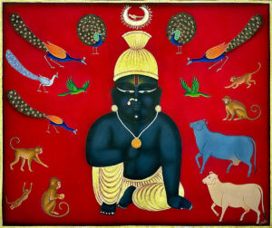 <b>Jai Khanna/b><br>Lallan & Its Companions<br>Natural Colours on Cloth<br>30 x 36 Inches<br>2023