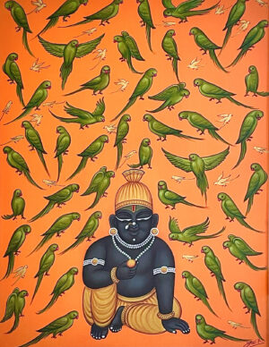 <b>Jai Khanna/b><br>Advent of Bliss<br>Natural Colours on Board<br>14 x 18 Inches<br>2023