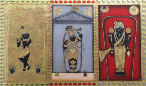 <b>Jai Khanna/b><br>The Light of Swambhu Gopala<br>Natural Colours on Board<br>14 x 18 Inches<br>2021