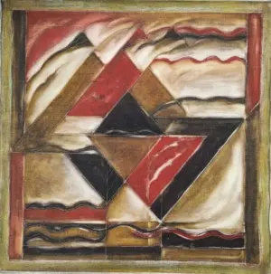 <b>Akkitham Narayanan</b><br>Untitled<br>Oil on Canvas<br>39 x 39 Inches<br>1993