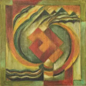 <b>Akkitham Narayanan</b><br>Untitled<br>Oil on Canvas<br>39 x 39 Inches<br>2020