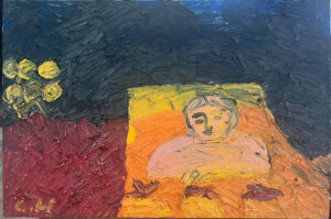 <b>Chandana Hore</b><br>Composition<br>Oil on Canvas<br>24 x 36 Inches<br>2007