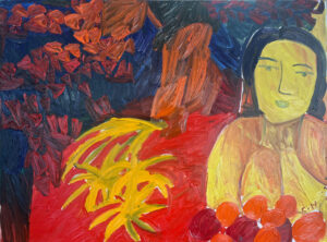 <b>Chandana Hore</b><br>Morning<br>Oil on Canvas<br>36 x 48 Inches<br>2022