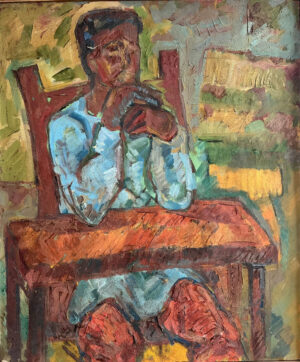 <b>Chandana Hore</b><br>Bar<br>Oil on Canvas<br>36 x 30 Inches<br>1987