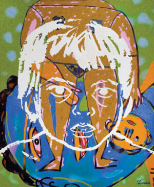 <b>Tawatchai Somkong </b><br>Jumma Halichandala<br>Oil on Canvas <br> 66.9 x 55.11 Inches<br>2022