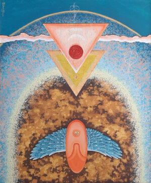 <b>Bikash Acharjee</b><br>Desire of Life - P1<br>Acrylic on Canvas<br> 30 x 40 Inches <br>Unknown