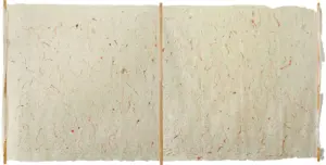 <b>Anju Chaudhury</b><br>Untitled<br>Ink on Dentelle Japanese Paper with Bamboo Support<br>39.5 x 78.5 Inches<br>Unknown