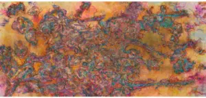 <b>Anju Chaudhury</b><br>Untitled<br>Ink, Water Color, Pastel on Rice Paper<br>18 x 38.5 Inches<br>2020