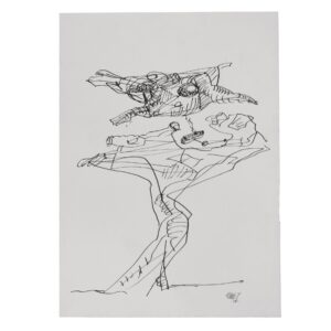 <b>Himmat Shah</b><br>Untitled<br>Pen and Ink on Paper<br> 11.4 x 8.1Inches<br>Unknown