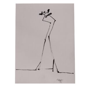 <b>Himmat Shah</b><br>Untitled<br>Pen and Ink on Paper<br> 11.4 x 8 Inches<br>Unknown