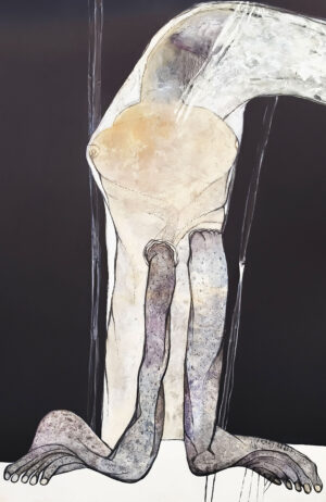 <b>Jaya Ganguly </b><br>Untitled<br>Acrylic on Canvas <br>65.5 x 42 Inches <br>2000