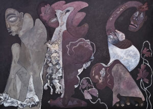<b>Jaya Ganguly </b><br>Untitled<br>Acrylic on Canvas <br>60 x 84 Inches <br>2025/2026