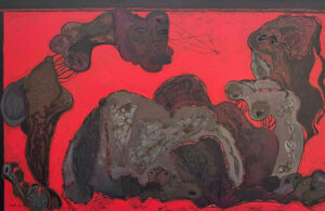 <b>Jaya Ganguly </b><br>Untitled<br>Oil on Canvas  <br> 38 x 60 Inches<br>2013