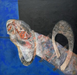 <b>Jaya Ganguly </b><br>Untitled<br>Oil on Canvas  <br> 54 x 54 Inches<br>1998