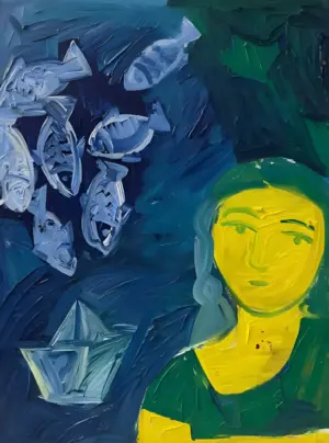 <b>Chandana Hore</b><br>Untitled<br>Oil on Canvas<br> 30 x 40 Inches<br>Unknown